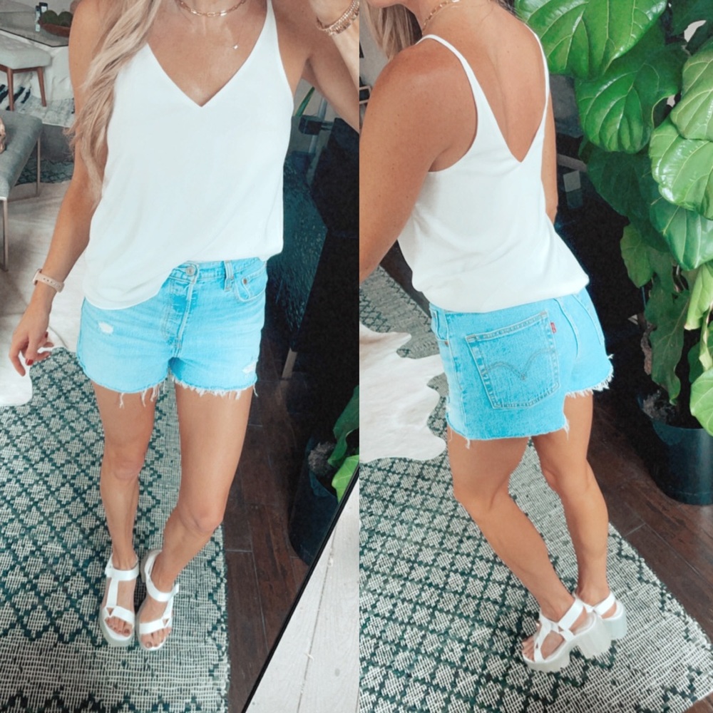 Topshop blouse tank in white size 4